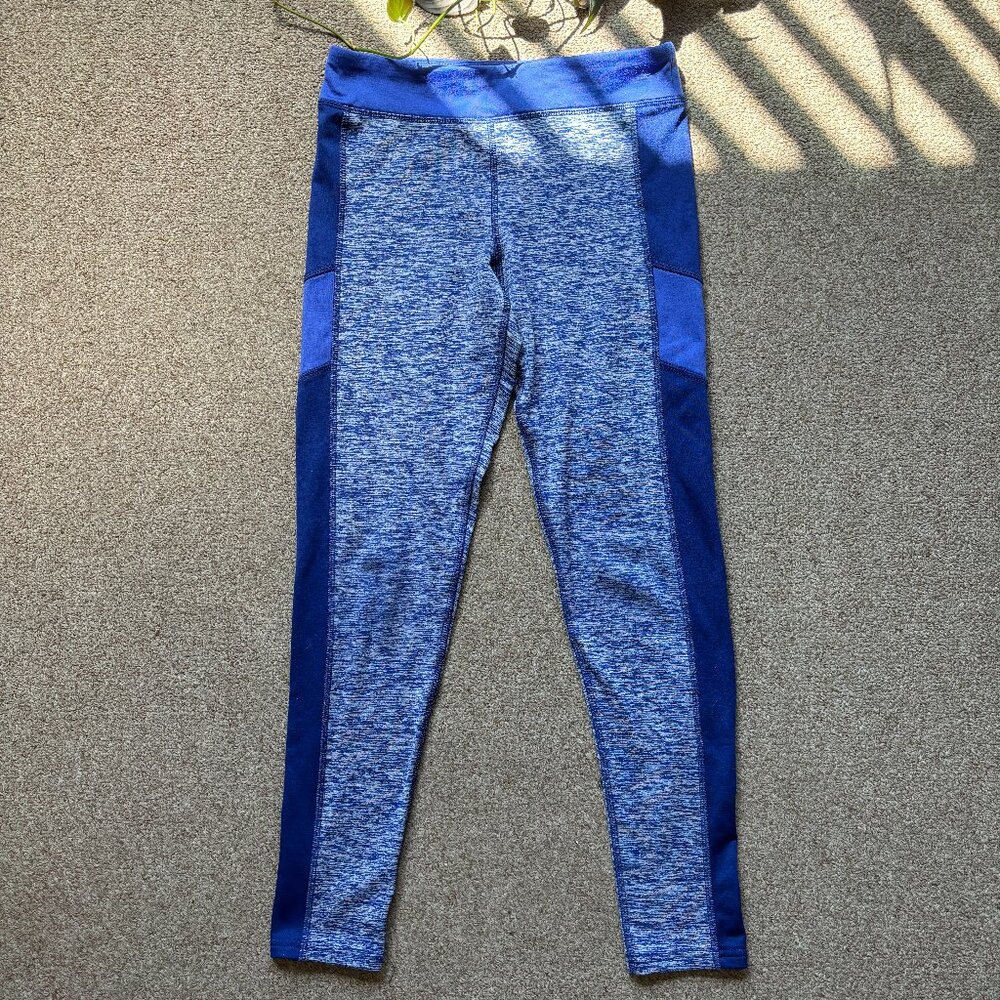 Champion blue compression leggings juniors large